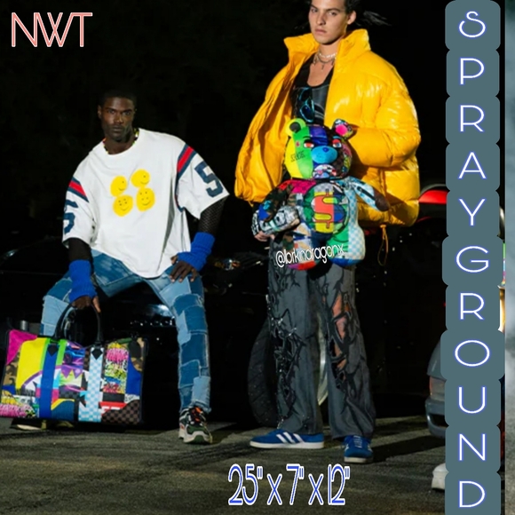 NWT Bear Backpack Sprayground Lucid Dreaming Big Backpack Authentic Guaranteed - Picture 3 of 16